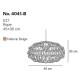 InLight Κρεμαστό Φωτιστικό από σχοινί 1xE27 D:45cm (4041-B)