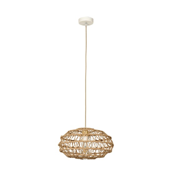 InLight Κρεμαστό Φωτιστικό από σχοινί 1xE27 D:35cm (4041-C) InLight Κρεμαστό Φωτιστικό από σχοινί 1xE27 D:35cm (4041-C)