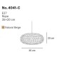 InLight Κρεμαστό Φωτιστικό από σχοινί 1xE27 D:35cm (4041-C) InLight Κρεμαστό Φωτιστικό από σχοινί 1xE27 D:35cm (4041-C)