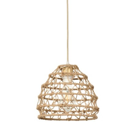 InLight Κρεμαστό Φωτιστικό από σχοινί 1xE27 D:25cm (4047-B)