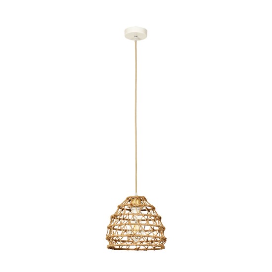 InLight Κρεμαστό Φωτιστικό από σχοινί 1xE27 D:35cm (4048-B)