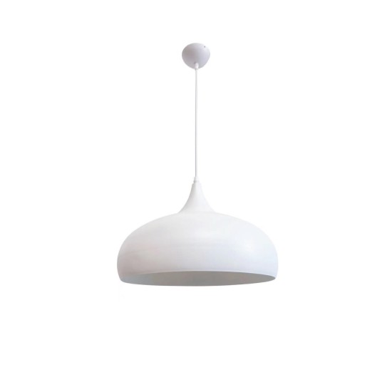 InLight Κρεμαστό φωτιστικό από λευκό μέταλλο 1XE27 D:36cm (4052-WH) InLight Κρεμαστό φωτιστικό από λευκό μέταλλο 1XE27 D:36cm (4052-WH)