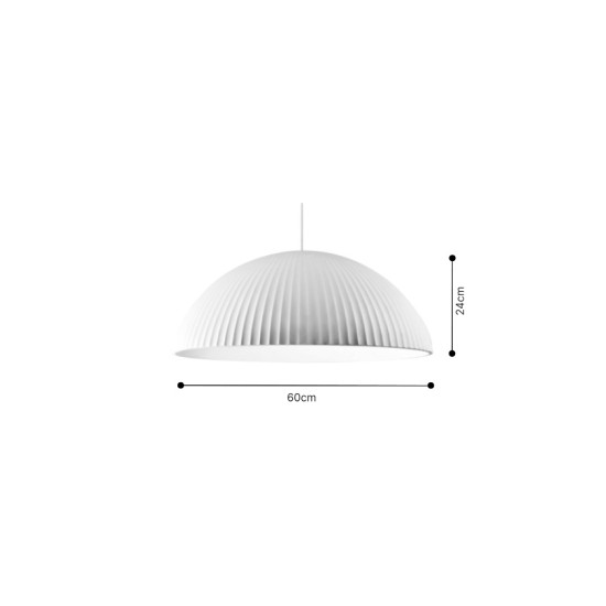 Inlight Κρεμαστό φωτιστικό λευκό από γύψο 1XE27 D:60cm (4063-White) Inlight Κρεμαστό φωτιστικό λευκό από γύψο 1XE27 D:60cm (4063-White)