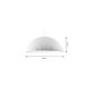 Inlight Κρεμαστό φωτιστικό λευκό από γύψο 1XE27 D:60cm (4063-White) Inlight Κρεμαστό φωτιστικό λευκό από γύψο 1XE27 D:60cm (4063-White)
