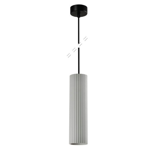 InLight Κρεμαστό Γύψινο Φωτιστικό GU10, Γκρι, D: 29,5x7,7cm (4064-Gray) InLight Κρεμαστό Γύψινο Φωτιστικό GU10, Γκρι, D: 29,5x7,7cm (4064-Gray)