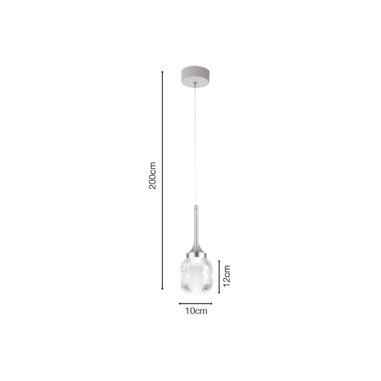 Inlight Κρεμαστό φωτιστικό LED 10W από χρυσαφί μέταλλο και ακρυλικό D:10x200cm (4077-1) Inlight Κρεμαστό φωτιστικό LED 10W από χρυσαφί μέταλλο και ακρυλικό D:10x200cm (4077-1)
