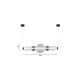Inlight Κρεμαστό φωτιστικό LED 50W από γυαλί D:80x20cm (4078-Smoky)