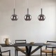 Inlight Κρεμαστό φωτιστικό από φιμέ γυαλί 1XE27 D:20x36cm (4080) Inlight Κρεμαστό φωτιστικό από φιμέ γυαλί 1XE27 D:20x36cm (4080)