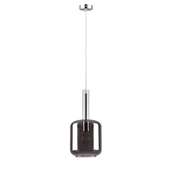 Inlight Κρεμαστό φωτιστικό από φιμέ γυαλί 1XE27 D:18x36cm (4081)