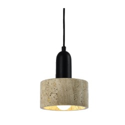 InLight Κρεμαστό φωτιστικό γκρι από travertine marble 1XΕ27 D:15 x 20cm (4086)