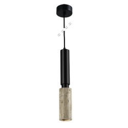 InLight Κρεμαστό φωτιστικό γκρι από travertine marble 1XGU10 D:7,5 x 35cm (4088)