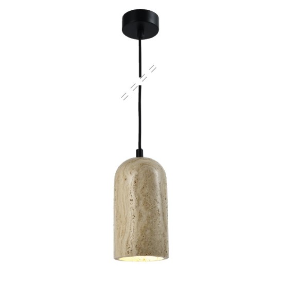 InLight Κρεμαστό φωτιστικό γκρι από travertine marble 1XΕ27 D:10 x 19cm (4089) InLight Κρεμαστό φωτιστικό γκρι από travertine marble 1XΕ27 D:10 x 19cm (4089)