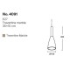 InLight Κρεμαστό φωτιστικό γκρι από travertine marble 1XΕ27 D:10 x 35cm (4091)