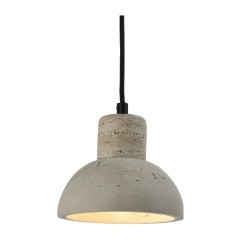 InLight Κρεμαστό φωτιστικό γκρι από travertine marble 1XΕ27 D:15 x 12.5cm (4094)