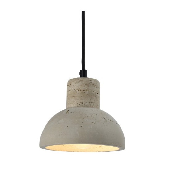 InLight Κρεμαστό φωτιστικό γκρι από travertine marble 1XΕ27 D:15 x 12.5cm (4094)