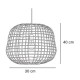 InLight Κρεμαστό φωτιστικό από ρατάν 1XE27 D:30x40cm (4104-B) InLight Κρεμαστό φωτιστικό από ρατάν 1XE27 D:30x40cm (4104-B)