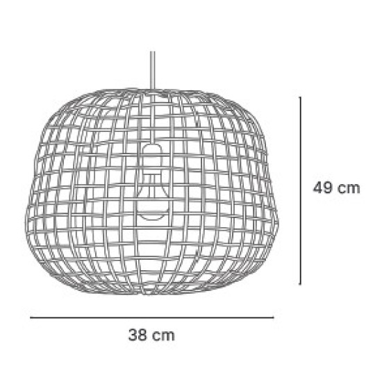 InLight Κρεμαστό φωτιστικό από ρατάν 1XE27 D:38x49cm (4104-A) InLight Κρεμαστό φωτιστικό από ρατάν 1XE27 D:38x49cm (4104-A)