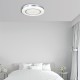 InLight Πλαφονιέρα οροφής LED 20W 3CCT από λευκό και ασημί ακρυλικό D:32cm (42016-C) InLight Πλαφονιέρα οροφής LED 20W 3CCT από λευκό και ασημί ακρυλικό D:32cm (42016-C)