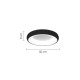 InLight Πλαφονιέρα οροφής LED 24W 3CCT (by tuya) από μαύρο και λευκό ακρυλικό D:40cm (42020-B-Black) InLight Πλαφονιέρα οροφής LED 24W 3CCT (by tuya) από μαύρο και λευκό ακρυλικό D:40cm (42020-B-Black)