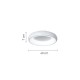 InLight Πλαφονιέρα οροφής LED 24W 3CCT (by tuya) από λευκό ακρυλικό D:40cm (42020-B-White)