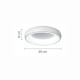 InLight Πλαφονιέρα οροφής LED 36W 3CCT από χρυσαφί και λευκό ακρυλικό D:60cm (42021-A-Golden) InLight Πλαφονιέρα οροφής LED 36W 3CCT από χρυσαφί και λευκό ακρυλικό D:60cm (42021-A-Golden)