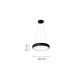 InLight Κρεμαστό φωτιστικό LED 24W 3CCT από μαύρο και λευκό ακρυλικό D:40cm (42023-B-Black) InLight Κρεμαστό φωτιστικό LED 24W 3CCT από μαύρο και λευκό ακρυλικό D:40cm (42023-B-Black)
