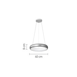 InLight Κρεμαστό φωτιστικό LED 24W 3CCT από χρυσαφί και λευκό ακρυλικό D:40cm (42024-B-Golden) InLight Κρεμαστό φωτιστικό LED 24W 3CCT από χρυσαφί και λευκό ακρυλικό D:40cm (42024-B-Golden)