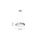 InLight Κρεμαστό φωτιστικό LED 24W 3CCT από χρυσαφί και λευκό ακρυλικό D:40cm (42024-B-Golden) InLight Κρεμαστό φωτιστικό LED 24W 3CCT από χρυσαφί και λευκό ακρυλικό D:40cm (42024-B-Golden)