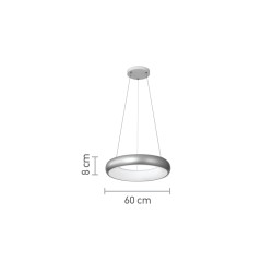 InLight Κρεμαστό φωτιστικό LED 36W 3CCT από χρυσαφί και λευκό ακρυλικό D:60cm (42024-A-Golden) InLight Κρεμαστό φωτιστικό LED 36W 3CCT από χρυσαφί και λευκό ακρυλικό D:60cm (42024-A-Golden)