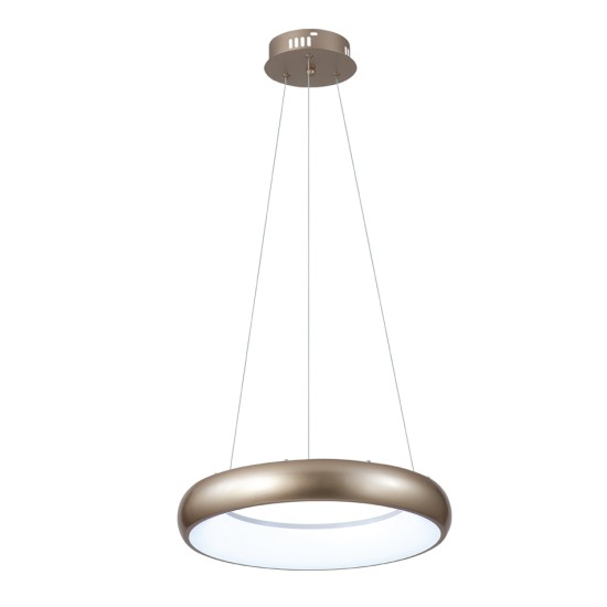 InLight Κρεμαστό φωτιστικό LED 36W 3CCT από χρυσαφί και λευκό ακρυλικό D:60cm (42024-A-Golden) InLight Κρεμαστό φωτιστικό LED 36W 3CCT από χρυσαφί και λευκό ακρυλικό D:60cm (42024-A-Golden)