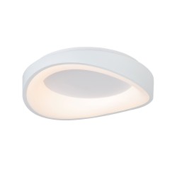InLight Πλαφονιέρα οροφής LED 36W 3CCT (by tuya) από λευκό μέταλλο και ακρυλικό D:52cm (42033-White)