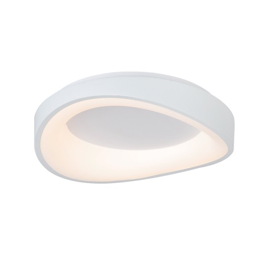 InLight Πλαφονιέρα οροφής LED 36W 3CCT (by tuya) από λευκό μέταλλο και ακρυλικό D:52cm (42033-White) InLight Πλαφονιέρα οροφής LED 36W 3CCT (by tuya) από λευκό μέταλλο και ακρυλικό D:52cm (42033-White)