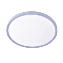 Inlight Πλαφονιέρα οροφής LED 40W 3CCT (by switch on base) σε ασημί απόχρωση D:50x2,5cm (42036-B-Sillver)