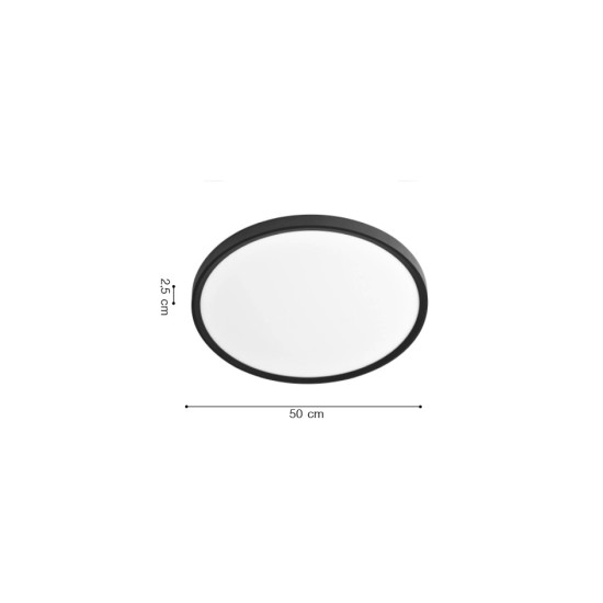 Inlight Πλαφονιέρα οροφής LED 40W 3CCT (by switch on base) σε ασημί απόχρωση D:50x2,5cm (42036-B-Sillver) Inlight Πλαφονιέρα οροφής LED 40W 3CCT (by switch on base) σε ασημί απόχρωση D:50x2,5cm (42036-B-Sillver)