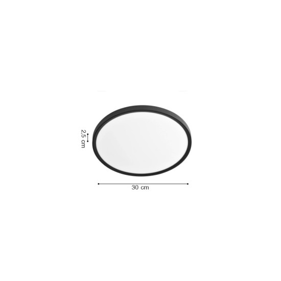 Inlight Πλαφονιέρα οροφής LED 24W 3CCT (by switch on base) σε ασημί απόχρωση D:30x2,5cm (42036-D-Silver) Inlight Πλαφονιέρα οροφής LED 24W 3CCT (by switch on base) σε ασημί απόχρωση D:30x2,5cm (42036-D-Silver)