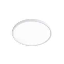 Inlight Πλαφονιέρα οροφής LED 40W 3CCT (by switch on base) σε λευκή απόχρωση D:50x2,5cm (42036-B-White)