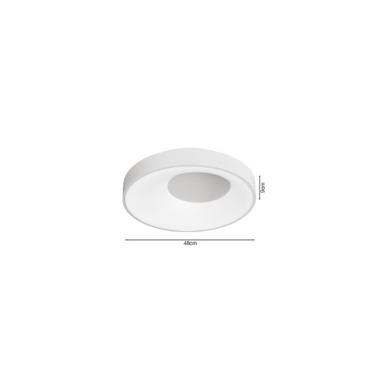 Inlight Πλαφονιέρα οροφής LED 36W 3CCT από μαύρο μέταλλο και ακρυλικό D:48x9cm (42040-Black) Inlight Πλαφονιέρα οροφής LED 36W 3CCT από μαύρο μέταλλο και ακρυλικό D:48x9cm (42040-Black)