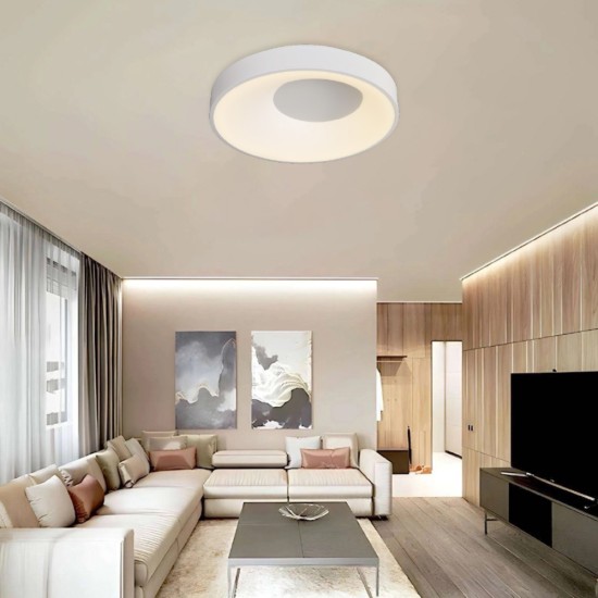 Inlight Πλαφονιέρα οροφής LED 36W 3CCT από μαύρο μέταλλο και ακρυλικό D:48x9cm (42040-Black) Inlight Πλαφονιέρα οροφής LED 36W 3CCT από μαύρο μέταλλο και ακρυλικό D:48x9cm (42040-Black)