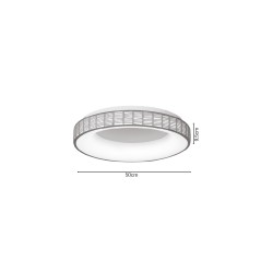 Inlight Πλαφονιέρα Οροφής LED από σχοινί 3CCT, 25W D:50x9,5cm (42042) Inlight Πλαφονιέρα Οροφής LED από σχοινί 3CCT, 25W D:50x9,5cm (42042)