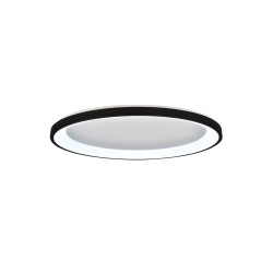 Inlight Πλαφονιέρα οροφής LED 28W 3CCT από μαύρο μέταλλο και ακρυλικό D:60x5cm (42044-B-Black)