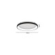 Inlight Πλαφονιέρα οροφής LED 28W 3CCT από μαύρο μέταλλο και ακρυλικό D:60x5cm (42044-B-Black)