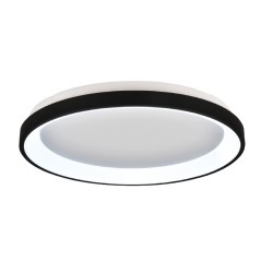 Inlight Πλαφονιέρα οροφής LED 28W 3CCT από μαύρο μέταλλο και ακρυλικό D:40x5cm (42044-C-Black)