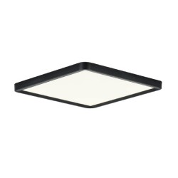InLight Πλαφονιέρα οροφής LED 40W 3CCT (by switch on base) από μαύρο μέταλλο  D:50cm (42045-Black)