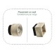 InLight Πλαφονιέρα οροφής γκρι από travertine marble 1XE27 D:12cm (42047)