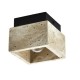 InLight Πλαφονιέρα οροφής γκρι από travertine marble 1XE27 D:12cm (42047)