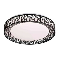 InLight Πλαφονιέρα οροφής LED 36W 4cct από λευκό ακρυλικό D:50cm (42049-Μα΄ύρο)
