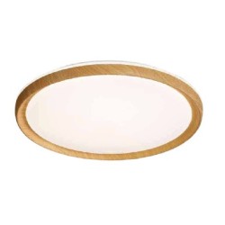 InLight Πλαφονιέρα οροφής από φυσικό ξύλο, 36W 4CCT αλουμίνιο (42052-A)