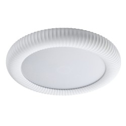 Inlight Φωτιστικό Οροφής Γύψινο LED 36W, 3000K, Λευκό, D:40x6,5cm(42054-White)
