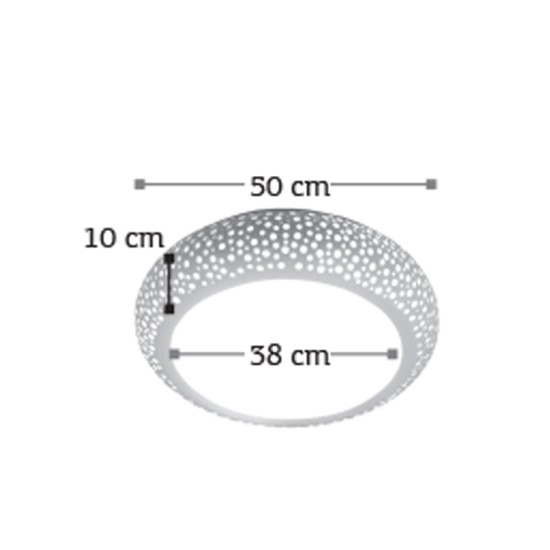 InLight Πλαφονιέρα οροφής λευκή από γύψο 4XE27 D:50cm (42155-Α) InLight Πλαφονιέρα οροφής λευκή από γύψο 4XE27 D:50cm (42155-Α)