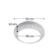 InLight Πλαφονιέρα οροφής λευκή από γύψο 4XE27 D:50cm (42155-Α) InLight Πλαφονιέρα οροφής λευκή από γύψο 4XE27 D:50cm (42155-Α)